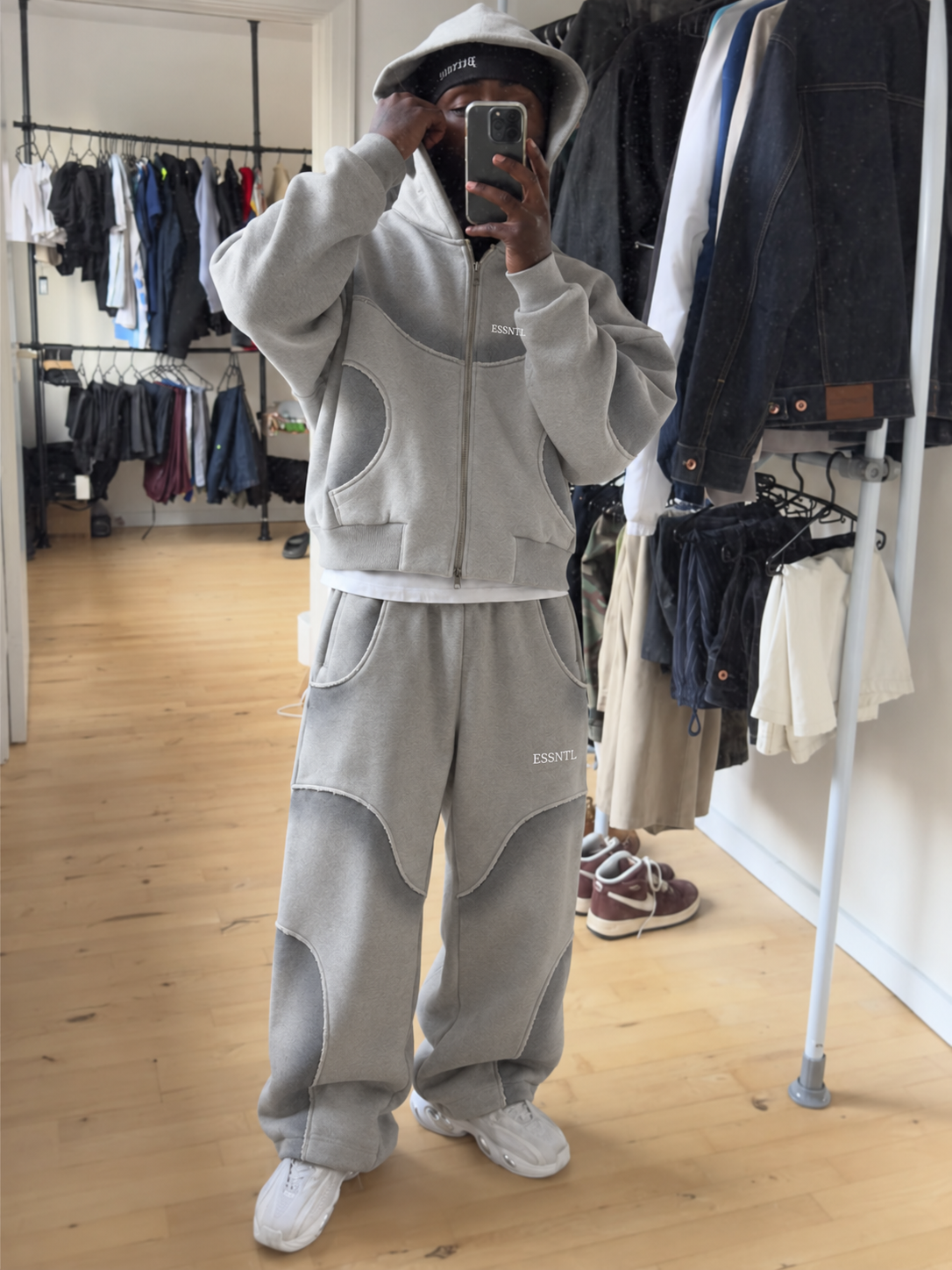 Marcus R. wearing ESSNTL