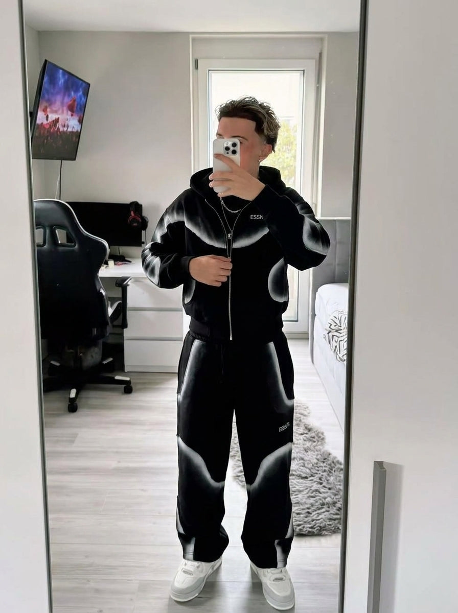 Lucas T. wearing ESSNTL